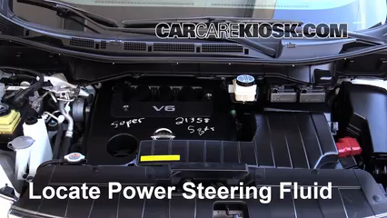 2012 Nissan Quest SV 3.5L V6 Power Steering Fluid Fix Leaks